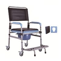 GYZ Bedside Mobile Toilet Seat Home Simple Wheeled Toilet Seat Shower Chair for Elderly Patients with Disabilities,a Variety of Styles to Choose from Toilet Safety Frame (Color : G)