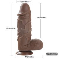 Stkuoo Ď-Dîld`ɔ Realistic Waterproof Silicone Stick with Suction Cup, Pe * NIS Adult Products