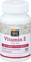 365 Everyday Value, Vitamin E 200 IU with Mixed Tocopherols, 120 ct