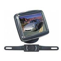 Absolute CAMPACK-36 3.5 Inches Slim TFT LCD Universal Mount Monitor with  License Plate Mount Rearview Night Vision Backup Camera
