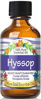 Pure Gold Hyssop Essential Oil, 100% Natural & Undiluted, 60ml