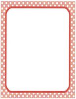 White & Red Polka Dot Stationery Printer Paper 26 Sheets