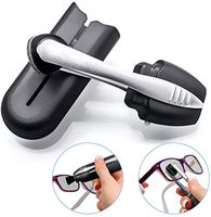 Superb Eyeglass Cleaner - Portable Microfiber, Safe on All Lenses, Non-Toxic, Fingerprint and Smudge Removal (Black)
