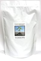 Spirulina Cold-Pressed Tablets Bulk Kilo Bag 4000 Count 250mg Tablets 1000g Total Raw Power Organics