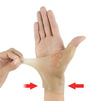 MENILITHS 4PCS/2 Pairs Gel Wrist Thumb Support Braces Therapy Wrist Hand Thumb Gloves Waterproof Elastic Silicone Gel Wrist Support Brace for Tenosynovitis Typing Pain Relief (4PCS/2 Pairs)