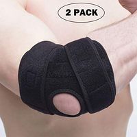 LUCOWEE Tennis Elbow Brace for Tendonitis Adjustable Elbow Compression Support Sleeve 2 Packs for Arthritis, Bursitis, Golfers, Basketball, Baseball, Workouts, Pain Relief, Recovery
