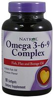 Natrol Omega 3 3-6-9 Complex 90 SFGL (pack of 3)