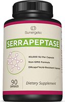 Premium Serrapeptase Enzyme Supplement – Helps Support Sinus Health – Powerful Serrapeptase Enzymes Formula – 40,000 SU Per Capsule- 90 Enteric Coated Serrapeptase Capsules
