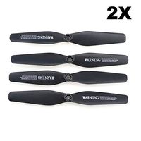 UUMART 8Pcs Propeller for JJRC H68 A20 Wide Angle Lens 720P HD Camera Quadcopter FPV Drone Spare Parts