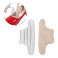 ULTNICE Self Adhesive Abrasion-Resistant Blister-Resistant Back Heel Pads Soft Silicone Gel Anti-Skid Foot Care Back Heel Cushion (Beige)