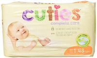 Cuties Complete Care Baby Diaper, Size 1, 8 to 14 lbs, CCC01 - Case of 192