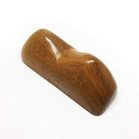 Wooden Pillow Breast-Shape Stand Massager Ironwood Reflexology Spa Muscle Release Back Neck Shoulder Full Body Walking Dome Ball Handmade Yoga Tool 5 x 2 inches