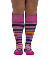 ATN Knee High Compression Socks- Class II (20-30 mmHg), Summer Stripe -Medium