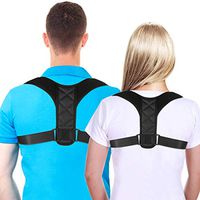 Posture Corrector for Women Men Adjustable Upper Back Brace Straightener for Clavicle Posture Support and Providing Pain Relief From Neck Back and Shoulder - Kyphosis Brace