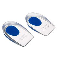Silicone Gel Heel Cups, Heel That Pain Heel Seats Foot Orthotic Inserts - Heel Cups Cushions Insoles for Plantar Fasciitis, Heel Spurs & Heel Pain Foot Care (US Men's 10-13)