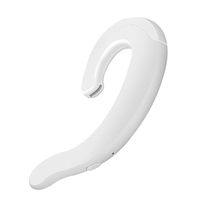 Gilroy Ergonomic Car Handsfree Wireless Bluetooth Ear Hook Earphone Headphone with Mic - White