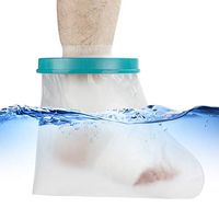 WISH Foot Cast Cover for Shower Bath, Waterproof Adult Cast Bag Cover Bandage Protector for Foot Ankle Wound and Burns, 100% Watertight and Reusable (10.6 x 14.2 x 7.4 Inches)