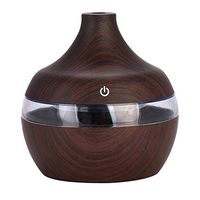 Acecor 300ml Wood Grain Ultrasonic Aromatherapy Oil Diffuser with Adjustable Mist Mode Waterless Auto Shut-off Humidifier