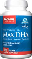 Jarrow Formulas Max DHA, Supports Brain and Eye Health, 180 Softgels