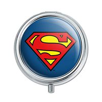 Superman Classic S Shield Logo Pill Case Trinket Gift Box