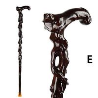 ZHM Wooden Walking Stick Exquisite Carving Walking Canes Men and Women Hand Crutches Best Gift,For150~155cm