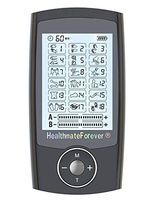 18 Modes Best Muscle Simulator tens EMS nmes Unit Machines Electric Electronic Pulse Massagers for Back Neck Shoulder Knee Legs, Body Pain tmj Replacement Pads Pro18AB HealthmateForever (Silver-)