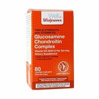 Walgreens Glucosamine Chondroitin Complex Triple Strength With Vitamin D3 Caplets, 80 ea