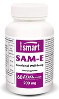Supersmart - SAM-e 200 mg (Elemental S-Adenosyl Methionine) - Essential Antioxidant Prevents Cerebral Aging | Non-GMO - 60 DR Capsules