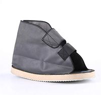 JFGUOYA Economy Open Toe Cast Boot, Canvas Rocker Bottom Post-Op Cast Shoe - Premium Quality, Maximum Protection with Contact Closure, Open Toe Sandal,M