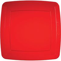 Translucent Red Banquet Plates, 24 ct