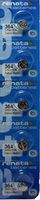 Renata 364 AG1 SR621SW SR621 SR60 363 164 LR621 LR60 D364 Silver Oxide Mercury Free Electronic Batteries x 5 by Renata