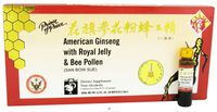 Prince Of Peace - American Ginseng Extract W/Royal Jelly & Bee Pollen 10 Vial