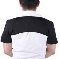 JM-Y Shoulder Brace for Men Women with Pressure Pad Double Shoulder Support Magnet self-Heating Moist Heat Therapy for Injury Rotator Cuff Pain Frozen Shoulder Dislocation