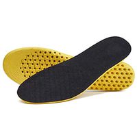 XRH Insoles for Men Women Breathable Sports Replacements Insoles (Black/Yellow, 41-45)