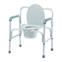 Bariatric 3-in-1 Aluminum Commode