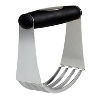 Orblue Pastry Cutter, High Quality Dough Blender with 5 Sturdy Blades Made of Top Quality Stainless Steel (Black-Large)