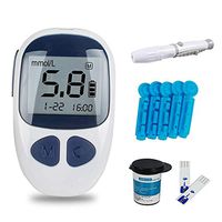 Lolicute Blood Glucose Monitor Kit,Electronic Glucometer Digital Handheld Diabetes Test Meter Monitor Kit with 50 Free Test Strips,50 Lancets and 1 Lancing Device (Blood Glucose Monitor)