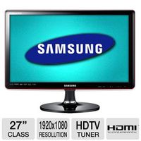 27" Samsung SyncMaster T27A300 1080p Widescreen LED LCD HDTV - 16:9 5ms 2 HDMI ATSC/QAM/NTSC Tuners (Black)