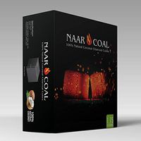 Naar Coal 100% Natural Coconut Hookah Charcoal Cubes, Shisha Coals 1.75 KG, (3.85 lbs) 126 Count