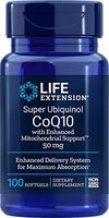 Life Extension Super Ubiquinol CoQ10 with Enhanced Mitochondrial Support, 50 mg, 100 Count