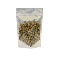 AwePackage Clear White Resealable Smell Proof Foil Pouch Bag - Airtight Zipper (50, 5.9 x 9(Ounce))