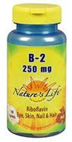 Vitamin B-2 250mg - Vegetarian, Yeast-Free - 100 - Tablet