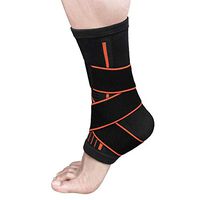 QCHOMEE Medical Grade Ankle Brace Support Compression Ankle Strap Foot Support Wrap Breathable Ankle Sleeves for Men Women,Achilles Tendonitis,Ankle Strain,Sprains,Joint Pain Relief,Running,Football