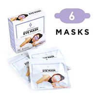 Juve Naturals Premium Self-Heating Steam Eye Mask for Dry Eyes, Eye Fatigue, 6 Masks, Natural Sleep Aid, Anti-Dark Circles, Fine Lines, Crow's Feet, Jet Lag, Insomnia (Lavender Aromatherapy)