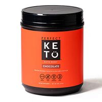 Perfect Keto Pure Whey Protein Powder Isolate Delicious 100% Grass Fed Low Carb Meal Replacement Shake No Artificials, Gluten Free, Soy Free, Non-GMO (Chocolate)