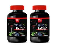 Immune Support Supplement - Wine Extract ANTIOXIDANT Complex - resveratrol Heart Health - 2 Bottles 120 Capsules