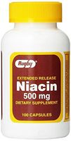 Extended Release Niacin 500 mg 100 Caps by Rugby