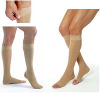 Jobst UltraSheer 15-20 Knee High Large Full Calf Classic Black