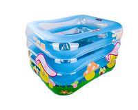 ZMM® Inflatable Bathtub, Baby Swimming Pool Family Child Inflatable Bathtub Baby Bathtub Swimming Pool Insulation Bathtub Four Rings 120x105x75cm