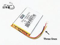 BIHUADE 3 line 3.7V 405570 2200MAH Lithium Polymer Li-Po Rechargeable Battery for DIY Mp3 MP4 MP5 GPS